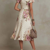Vilma - Stylish Satin Midi Dress