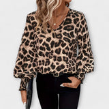 Elegant leopard print blouse