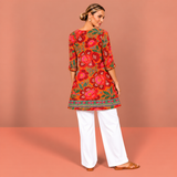 Priscilla | Long Blouse with V-Neck