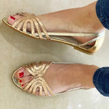 Metallic Shimmer Sandals