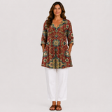 Wren | Long Blouse with a Striking Pattern