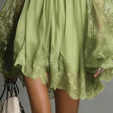 Nea - Mini Dress with Bare Shoulders and Lace