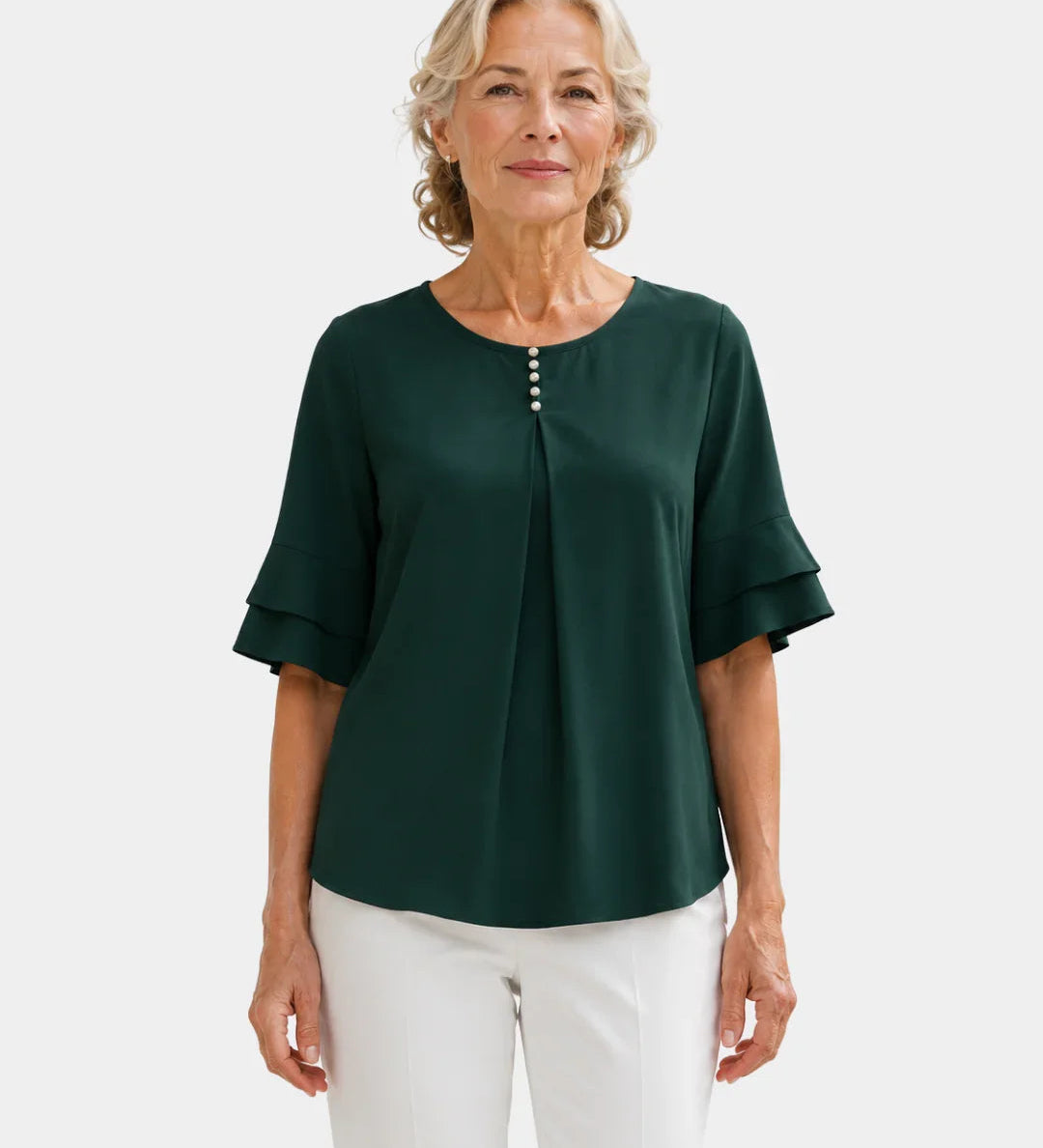 Hadelinde | Elegant Button Blouse