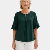 Hadelinde | Elegant Button Blouse