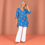 Lucia | Long Blouse with V-Neck
