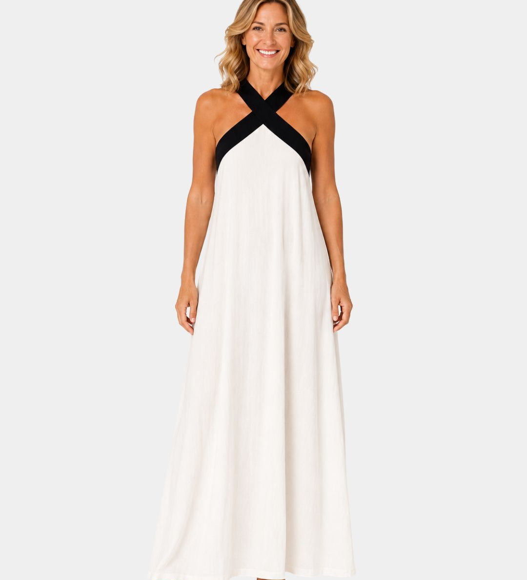 Iva | Maxi Dress with Crossed Straps