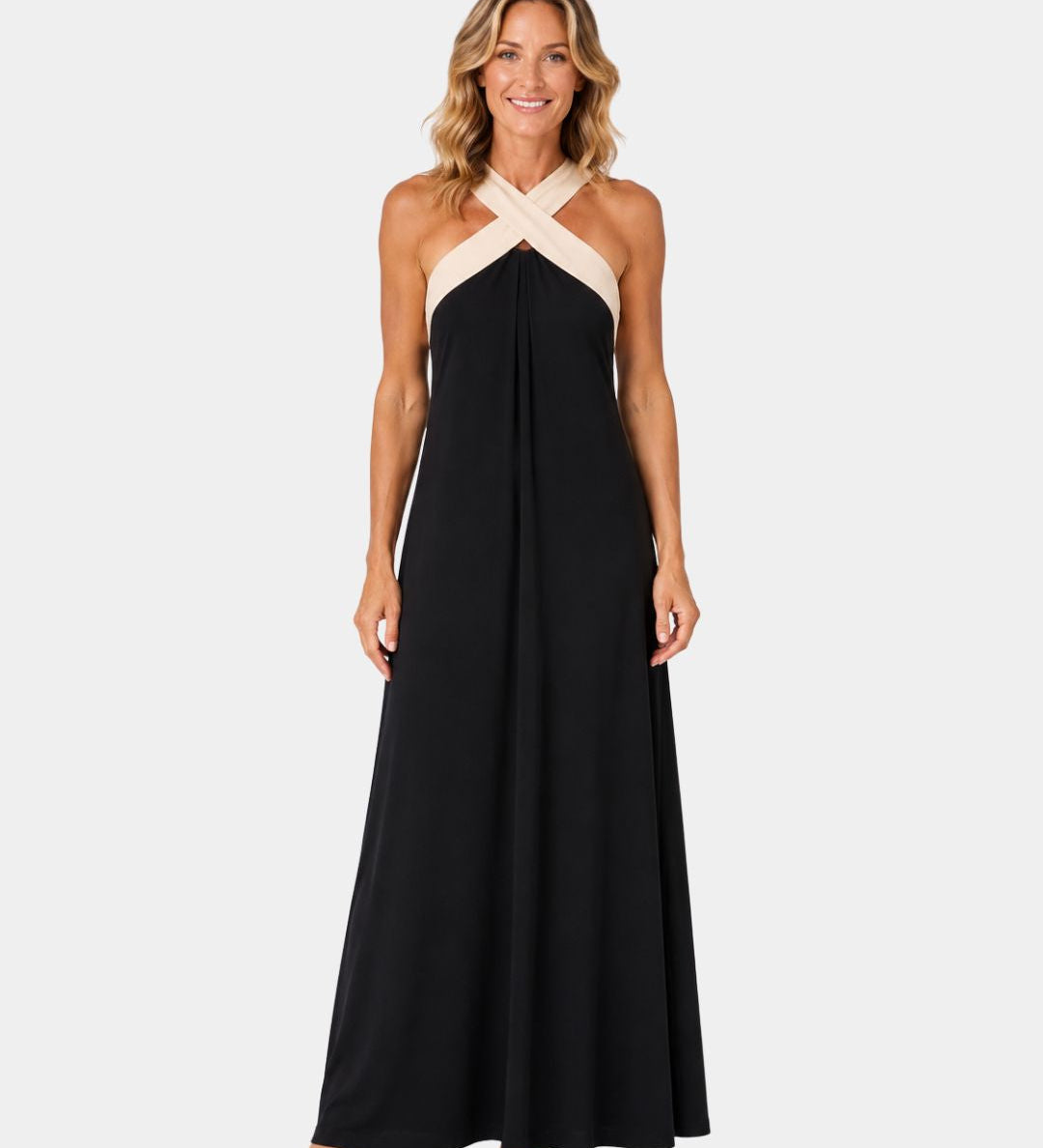 Iva | Maxi Dress with Crossed Straps