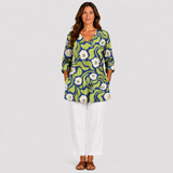 Talia | Long Blouse with a Striking Pattern