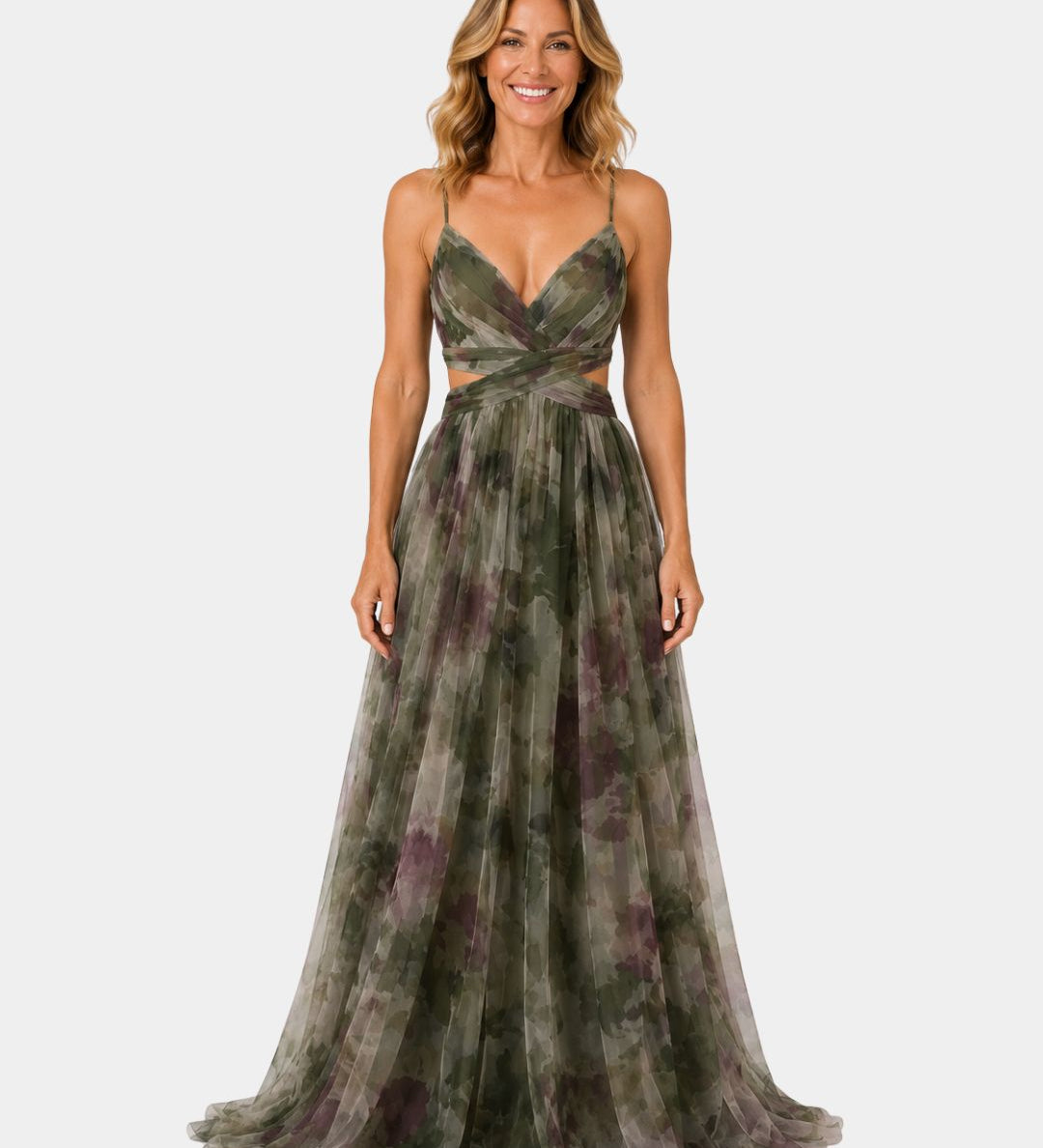 Giselle | Long Floral Print Dress