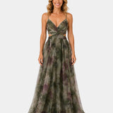 Giselle | Long Floral Print Dress