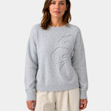 Alma | Knitted Floral Sweater