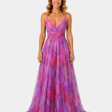 Giselle | Long Floral Print Dress