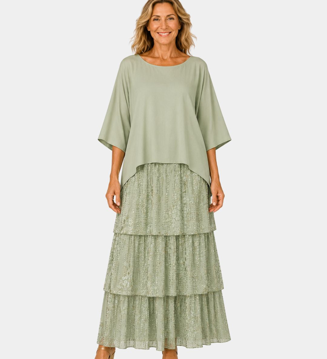 Agnès | Elegant Fluid Maxi Dress
