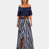 Étiennette | Mediterranean style blouse and skirt set