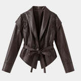 Jolysse | Wrap Coat in Faux Leather