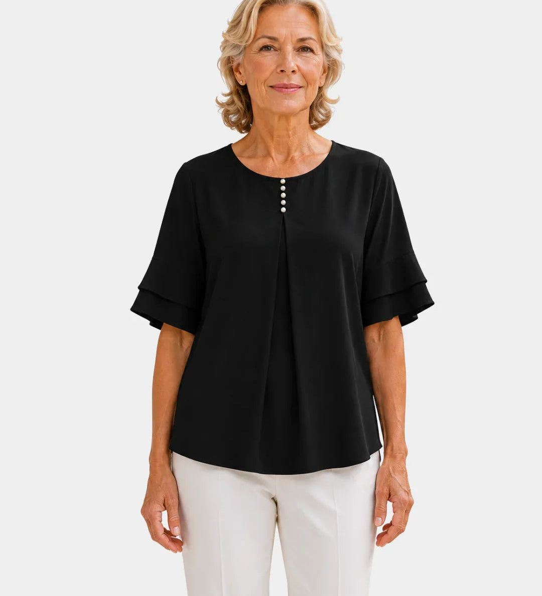 Hadelinde | Elegant Button Blouse