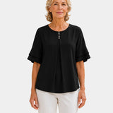 Hadelinde | Elegant Button Blouse