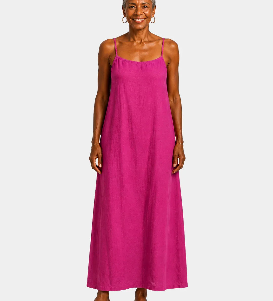 Desideria | Long Dress with Thin Straps