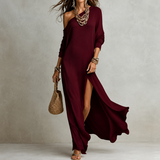 Serina – One-Shoulder Knit Dress