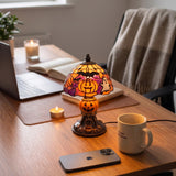 TIFFANY HAUNTED PUMPKIN LAMP