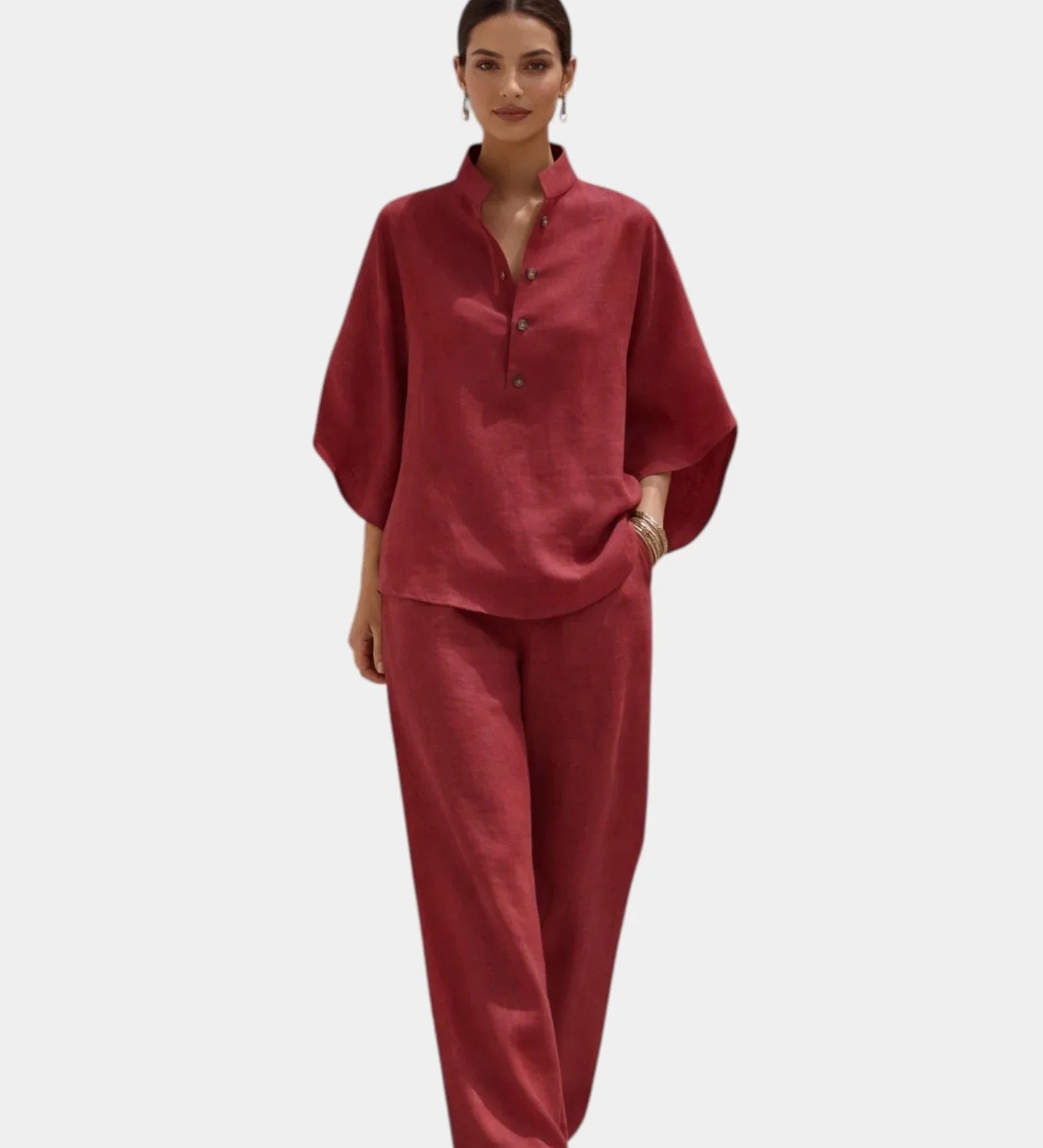 Brune |  Ensemble en coton en deux pièces
