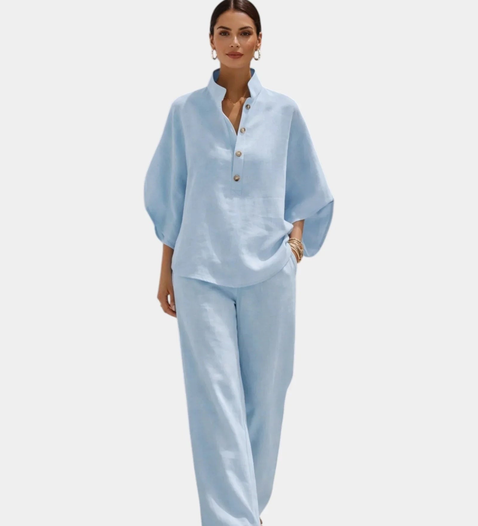 Brune |  Ensemble en coton en deux pièces
