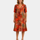 Adèle | Dress with V-neckline