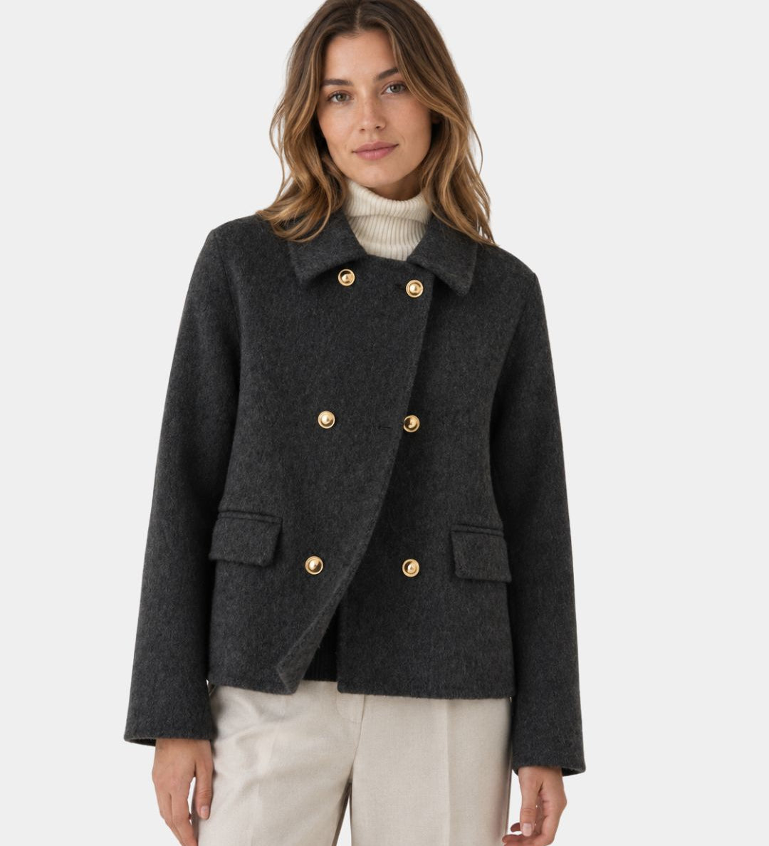 Mélisya | Elegant Coat with Collar