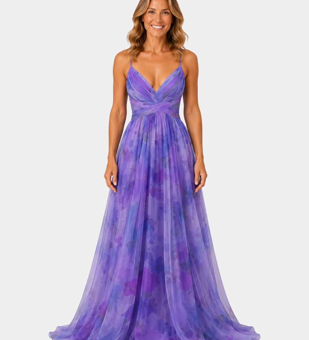 Giselle | Long Floral Print Dress