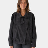 Aurésia | Oversized Synthetic Suede Jacket
