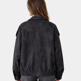 Aurésia | Oversized Synthetic Suede Jacket