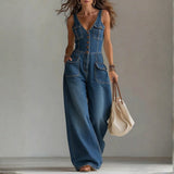 Riikka - Relaxed Denim Overalls