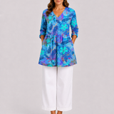 Riley | Long Blouse with a Striking Pattern