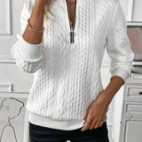 Amy | Zippered Knit Sweater