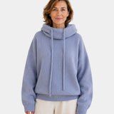 Marie | Cozy Pullover with High Collar and Hood