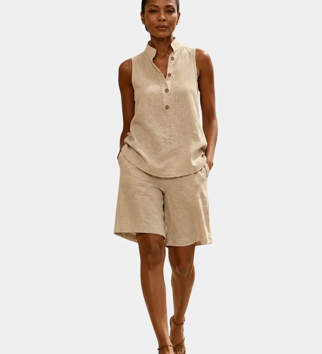 Mélior | Summer Sleeveless Set with Shorts