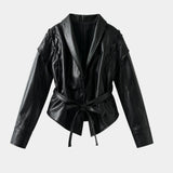 Jolysse | Wrap Coat in Faux Leather