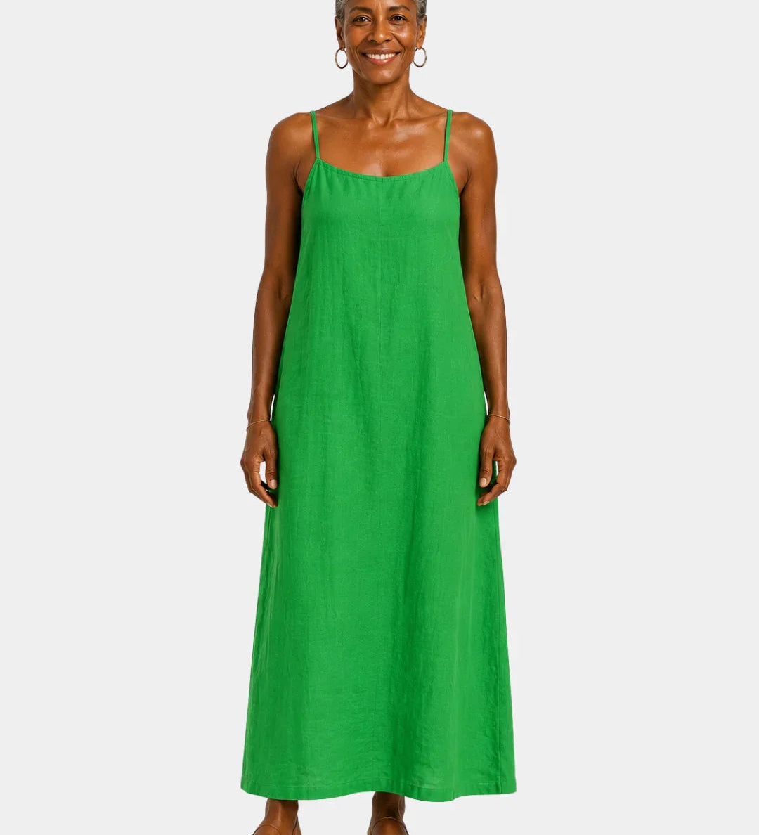 Desideria | Long Dress with Thin Straps