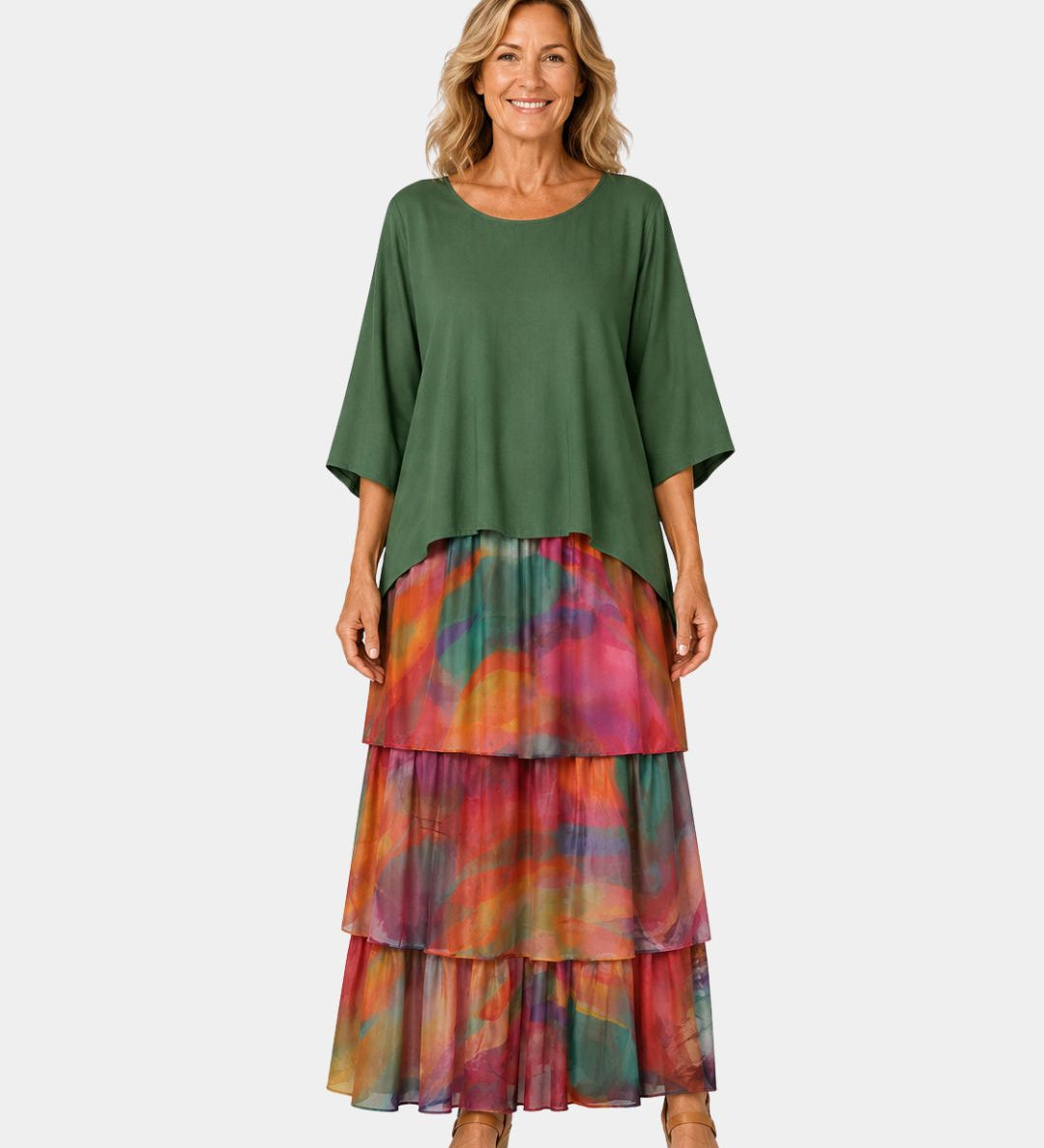 Agnès | Elegant Fluid Maxi Dress