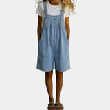 Nea - Short Denim Overall with Soft Cotton Lining