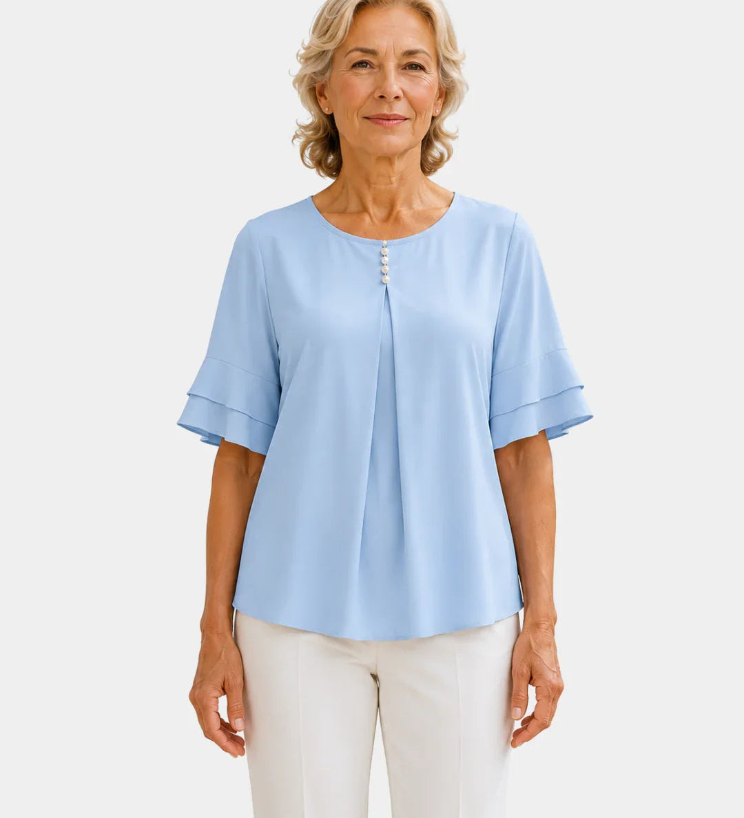 Hadelinde | Elegant Button Blouse
