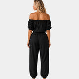 Brunissonne | Sleeveless Jumpsuit with Off-the-Shoulder Design