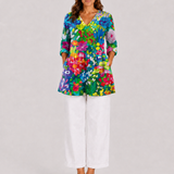 Eden | Long Blouse with a Striking Pattern