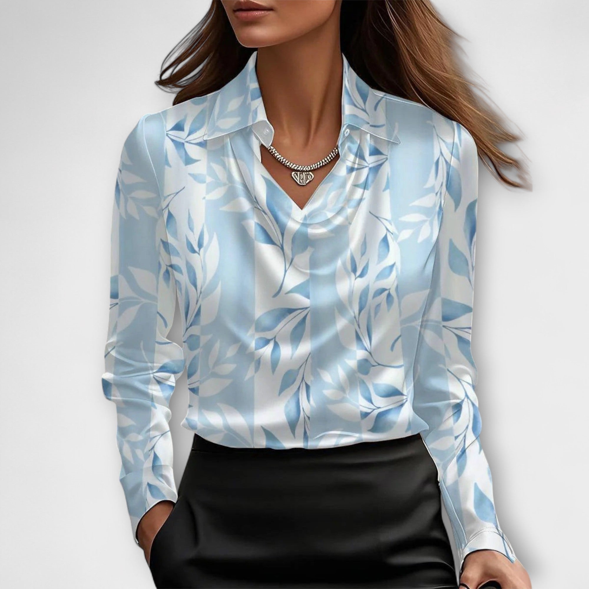 Brilliant Blouse with Laced Collar