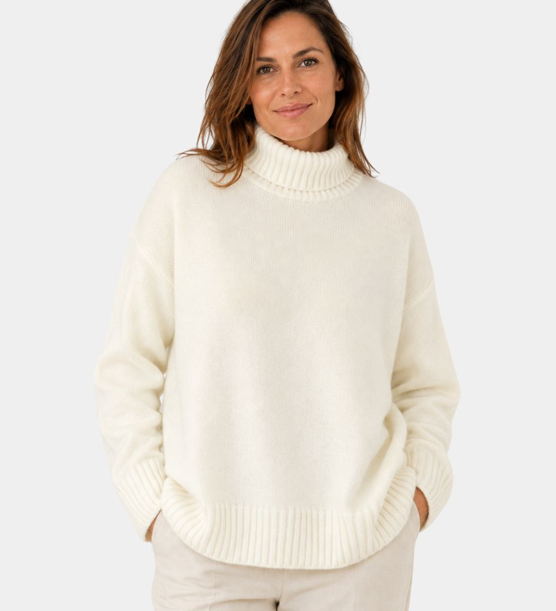 Irena | Soft Pullover with Roll Neck