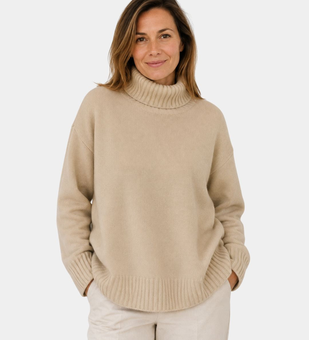 Irena | Soft Pullover with Roll Neck
