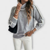 Aurora - Stylish Polo-Collared Sweater