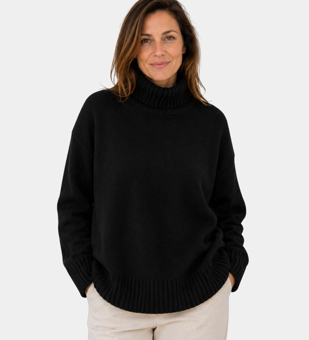 Irena | Soft Pullover with Roll Neck