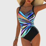 Vieno | Cross-Pattern Shaping Swimsuit