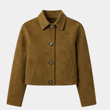 Floréanne | Elegant Casual Jacket with French Collar and Long Sleeves